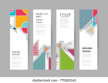Vector vertical banner design