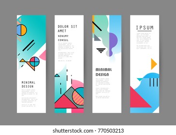 Vector vertical banner design