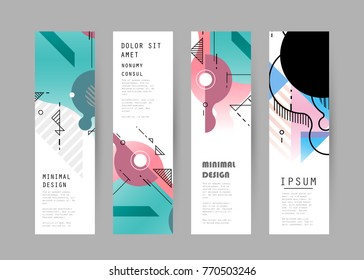 Vector vertical banner design