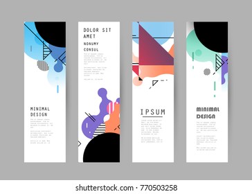 Vector vertical banner design