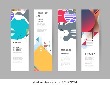 Vector vertical banner design