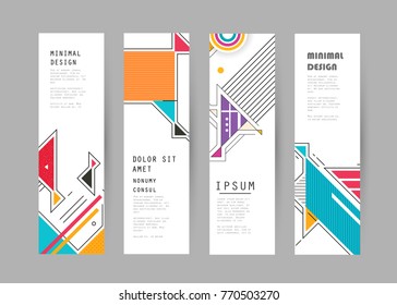 Vector vertical banner design