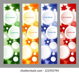 Vector Vertical Banner. Eps 10