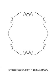 Vector vertical decorative retro frame .Place for text.