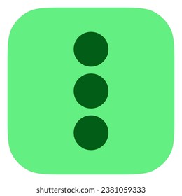 Vector vertical ellipsis menu icon. Perfect for app and web interfaces, infographics, presentations, marketing, etc.