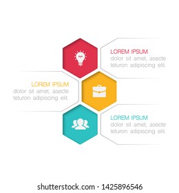 Vector Vertical Infographic Diagram, Template For Business, Presentations, Web Design, 3 Options.