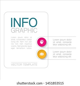 Vector vertical infographic diagram, template for business, presentations, web design, 2 options.