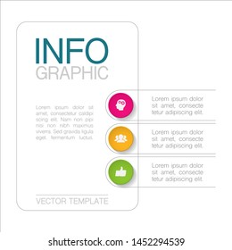 Vector vertical infographic diagram, template for business, presentations, web design, 3 options.