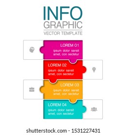 Vector vertical infographic diagram. template for business, presentations, web design, 4 options.