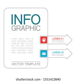 Vector vertical infographic diagram, template for business, presentations, web design, 2 options.