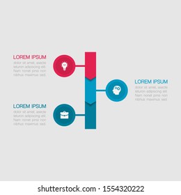 Vector vertical infographic diagram, template for business, presentations, web design, 3 options.
