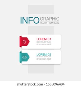 Vector vertical infographic diagram, template for business, presentations, web design, 2 options.