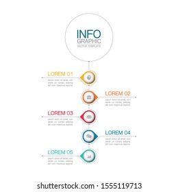Vector vertical infographic diagram, template for business, presentations, web design, 4 options.