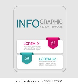 Vector vertical infographic diagram, template for business, presentations, web design, 2 options.