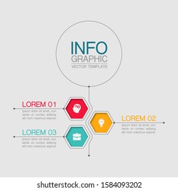 Vector vertical infographic diagram, template for business, presentations, web design, 3 options.