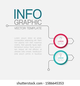 Vector vertical infographic diagram, template for business, presentations, web design, 2 options.