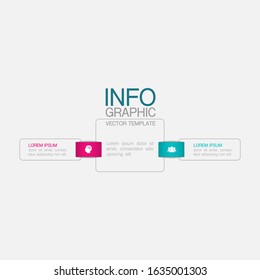 Vector vertical infographic diagram, template for business, presentations, web design, 2 options.