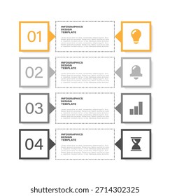 Vector vertical infographic template. Modern data visualization design.