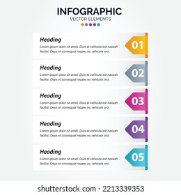 Vector Vertical Infographic thin line design with icons and 5 options or steps. Vertical Infographic for business concept. 