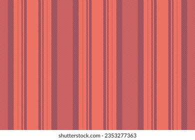 Vector vertical pattern of background texture fabric with a textile stripe lines seamless in red and purple colors.