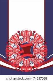 vector vertical symmetrical composition