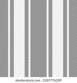 Vector vertical texture of pattern lines background with a fabric stripe seamless textile in white and grey colors.