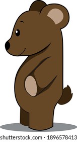 Vector very cute Bear cub