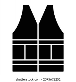Vector Vest Glyph Icon Design
