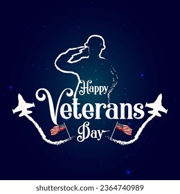 Vector veterans day social media template.