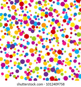 Vektorgrafik lebendige Farbe Holi Farbe Spritzer oder Flecken Urlaub Hintergrund im flachen Stil