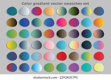 Gradiente de colores vibrantes vectoriales grandes conjunto