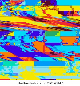 vector vibrant colorful modern abstract digital glitch graphic design damaged data file decoration background