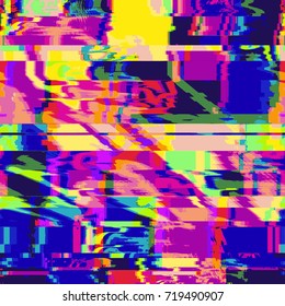 vector vibrant colorful modern abstract digital glitch graphic design damaged data file decoration background