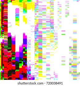 vector vibrant colorful modern abstract digital glitch graphic design damaged data file decoration background