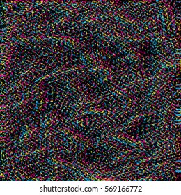 vector vibrant cyan magenta yellow black CMYK particles modern abstract glitch graphic design background
