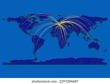 Vector vibrant and detailed map for Austria emphasizing export, technology, trade and innovation. Enhance presentations and marketing materials. Ideal for businesses, entrepreneurs.