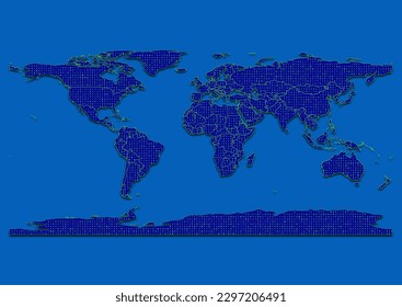 Vector vibrant and detailed map for Bajo Nuevo Bank emphasizing export, technology, trade and innovation. Enhance presentations and marketing materials. Ideal for businesses, entrepreneurs.