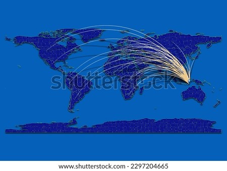 Vector vibrant and detailed map for East Timor emphasizing export, technology, trade and innovation. Enhance presentations and marketing materials. Ideal for businesses, entrepreneurs.