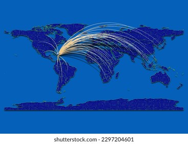 Vector vibrant and detailed map for Haiti emphasizing export, technology, trade and innovation. Enhance presentations and marketing materials. Ideal for businesses, entrepreneurs.