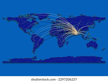 Vector vibrant and detailed map for Sri Lanka emphasizing export, technology, trade and innovation. Enhance presentations and marketing materials. Ideal for businesses, entrepreneurs.