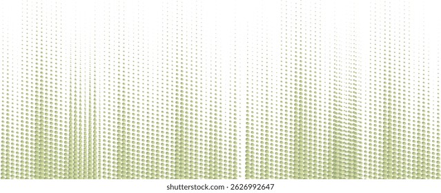 Vector vibrant halftone  tonal  wavy pattern. Pointillist liquid flow modern background design.