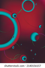 Vector Vibrant Neon Circle with Glow. Modern Round Frame with Empty Space for Text. Abstract Bright Neon Loop with Transparency. Colorful Shine, Flare. Illustration for Advertising, Banner, Card.