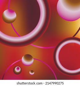 Vector Vibrant Neon Circle with Glow. Modern Round Frame with Empty Space for Text. Abstract Bright Neon Loop with Transparency. Colorful Shine, Flare. Illustration for Advertising, Banner, Card.