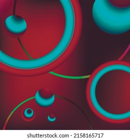 Vector Vibrant Neon Circle with Glow. Modern Round Frame with Empty Space for Text. Abstract Bright Neon Loop with Transparency. Colorful Shine, Flare. Illustration for Advertising, Banner, Card.