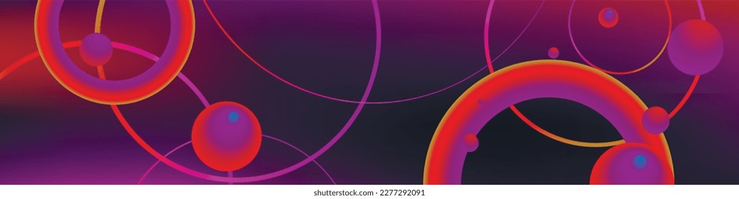 Vector Vibrant Neon Circle with Glow. Modern Round Frame with Empty Space for Text. Abstract Bright Neon Loop with Transparency. Colorful Shine, Flare. Illustration for Advertising, Banner, Card.