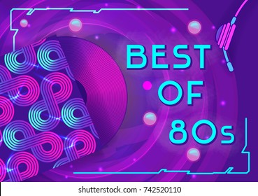 Retro Pop Eighties Radio Seamless Pattern Stock Vector (Royalty Free ...