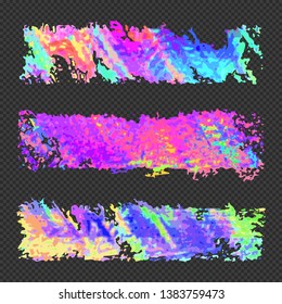 vector vibrant various colors modern art graphic design elements glitches set abstract digital damaged data file error templates on transparent dark background