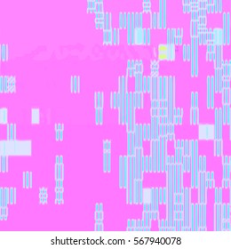 vector vibrant violet pink color modern abstract digital glitch pixels graphic design damaged data file background
