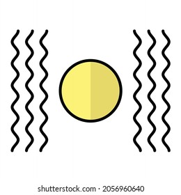 Vector Vibration Filled Outline Icon Design
