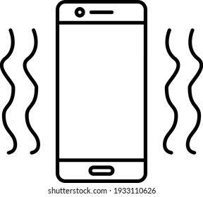 Vector Vibration Outline Icon Design

